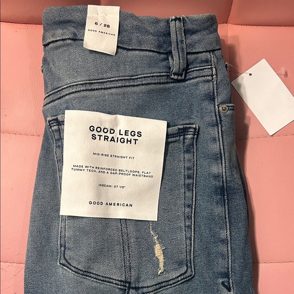 Good American Denim - Good American Women's Denim Straight Leg Jeans